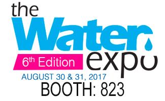 Meet us at Booth: 823 of the Water Expo 2017