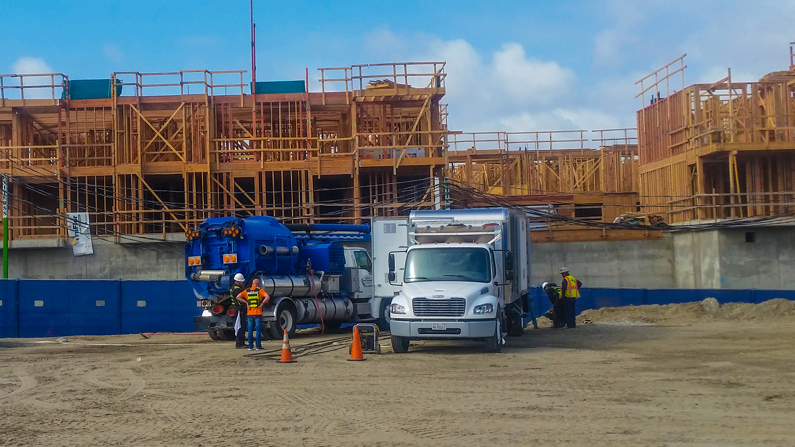 aggregate concrete removal from 18 inch sewer main