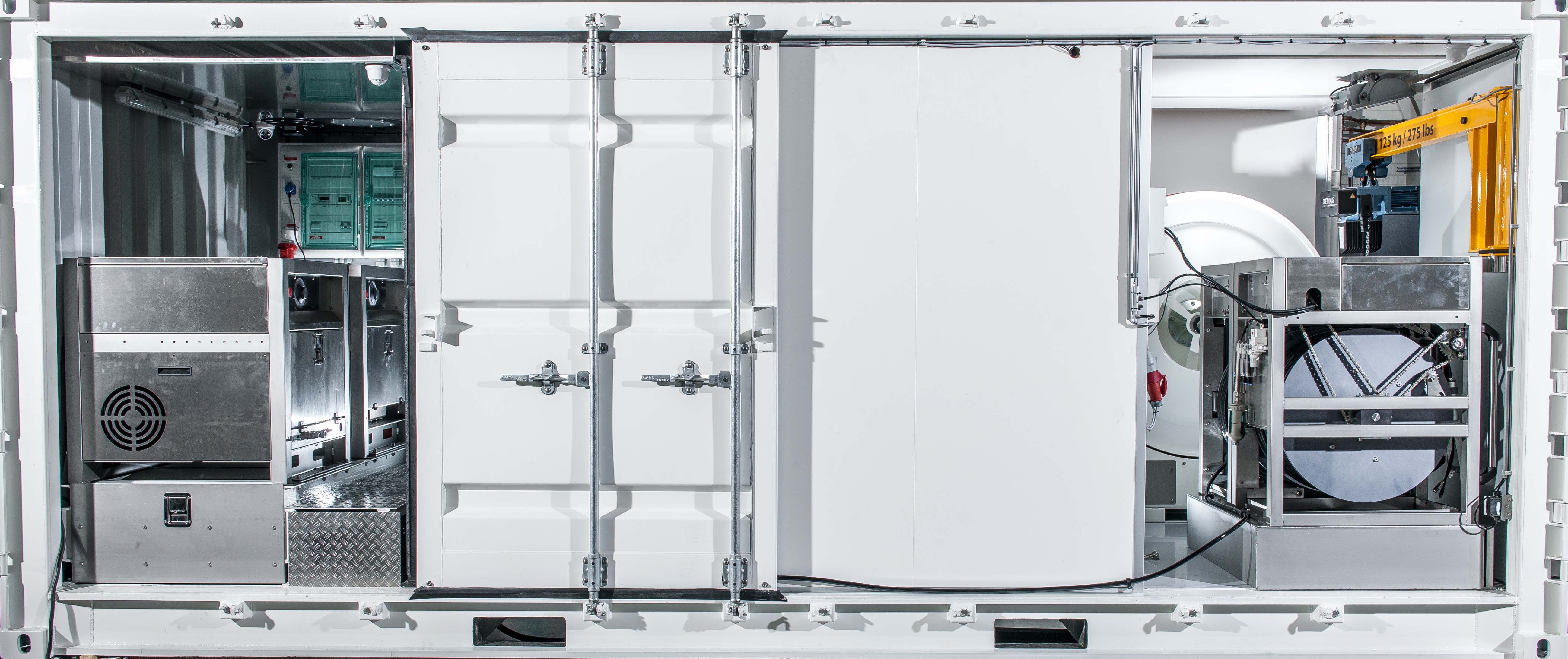 IDTEC 20ft container installation with jetting pump and reel