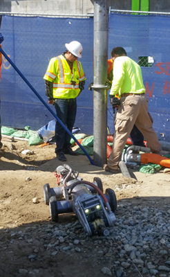 Sewer concrete removal